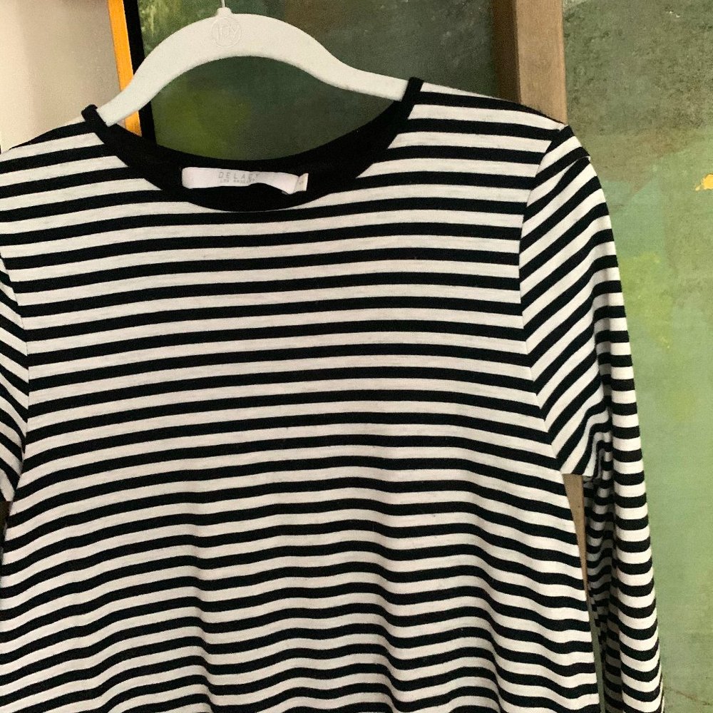 Black & White Striped Mini Dress